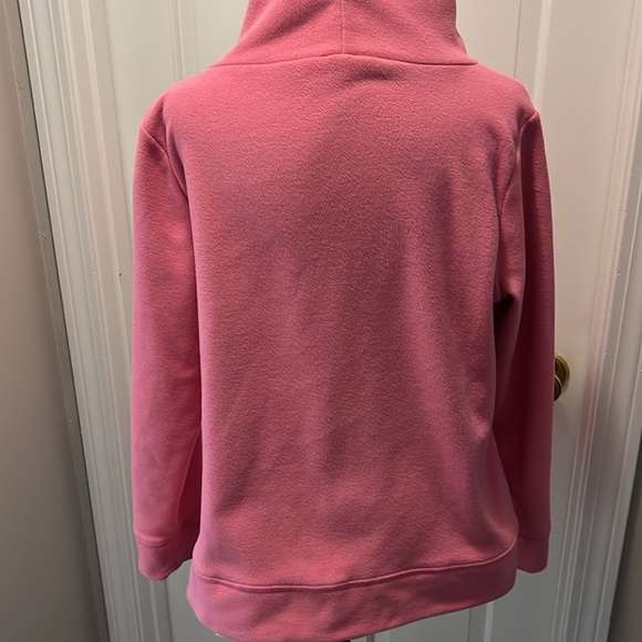 Talbots pink fleece top. Size large in EUC. - Picture 5 of 8